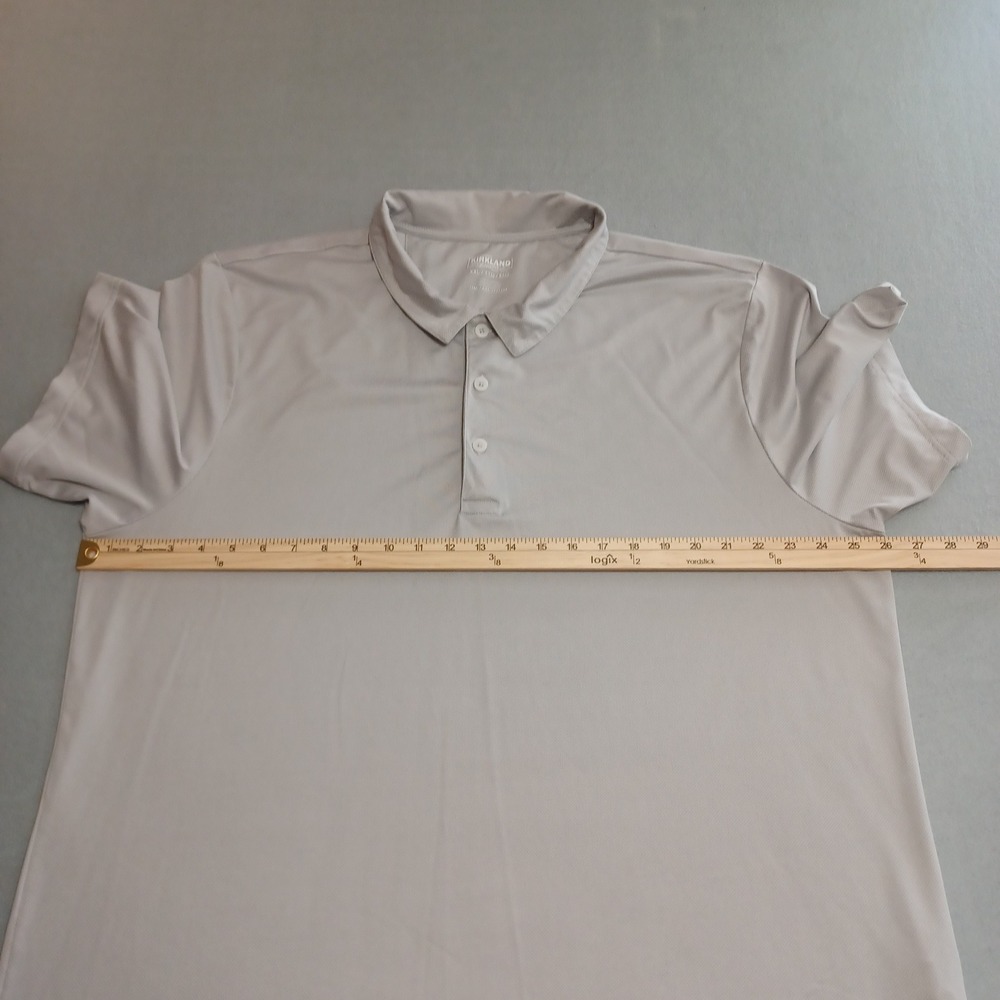 Kirkland Signature Mens XXL Gray Performance Golf Polo Shirt 7771234 SS2021 - Picture 3 of 10